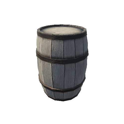 Breakable Barrel - White - AutoDestroy